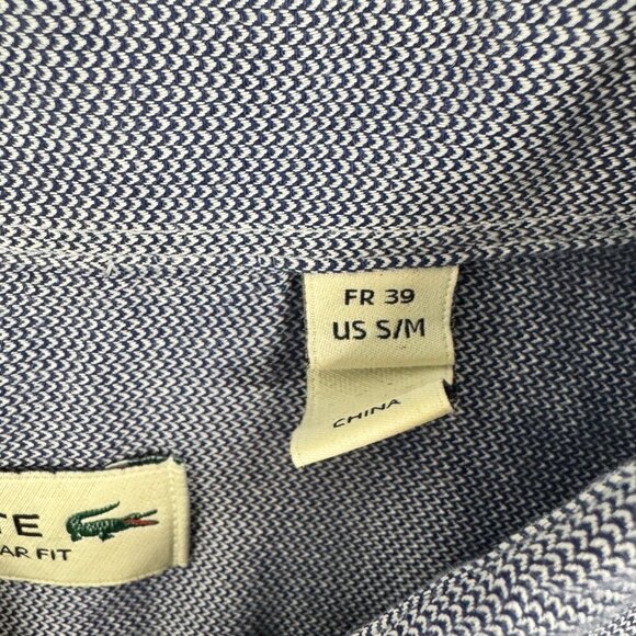 Lacoste Men’s Oxford Button-Down Shirt – Classic Blue - Picture 5 of 7